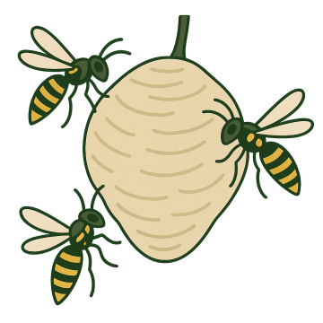 Nid de guêpes nid de guepe